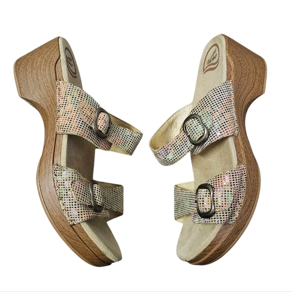 Dansko Sophie Sand Stained Glass Slide‎ Sandals Size EU42 - Picture 7 of 11